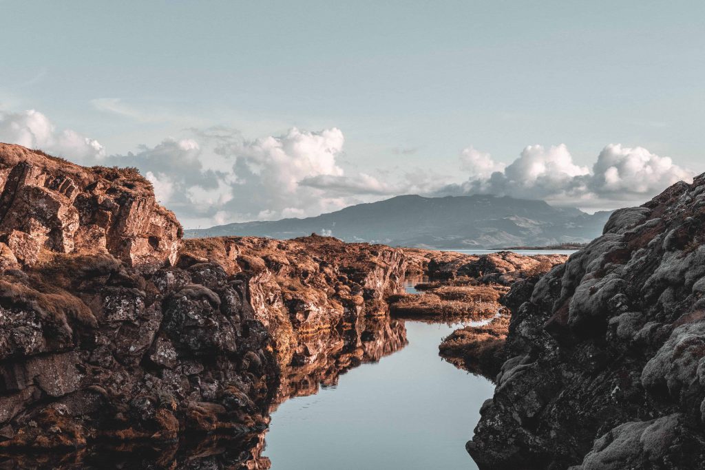 Silfra Spalte im Nationalpark Thingvellir