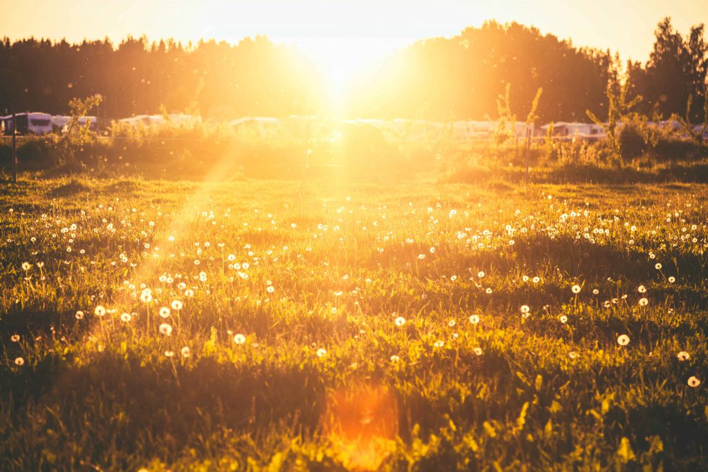 Sonnenuntergang bei Siilinjärvi, Finnland