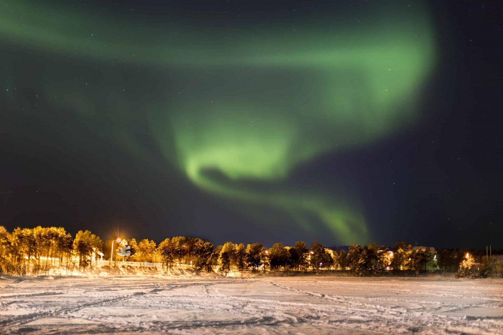 Nordlichter über Inari, Finnland